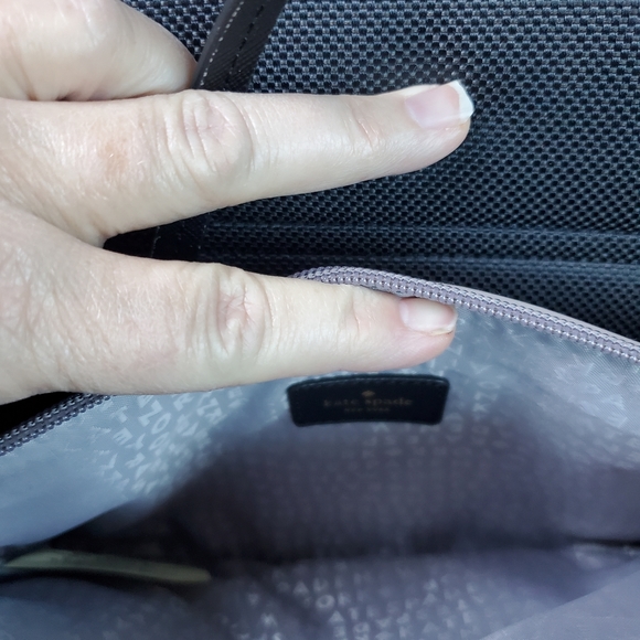 NWOT, Kate Spade New York Army Mavis street Silver/ Gray glitter crossbody bag - Picture 10 of 12